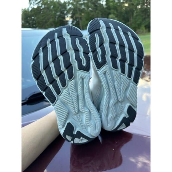 Altra Women's Athletic Shoes in White and Light Blue - Picture 7 of 9